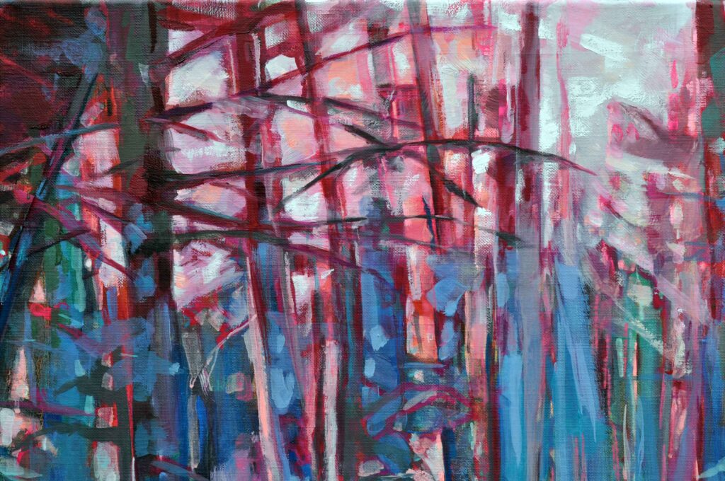 Forêt imaginaire Huile sur toile – 105 × 152 cm clothilde Lasserre 2025 copyright adagp paris