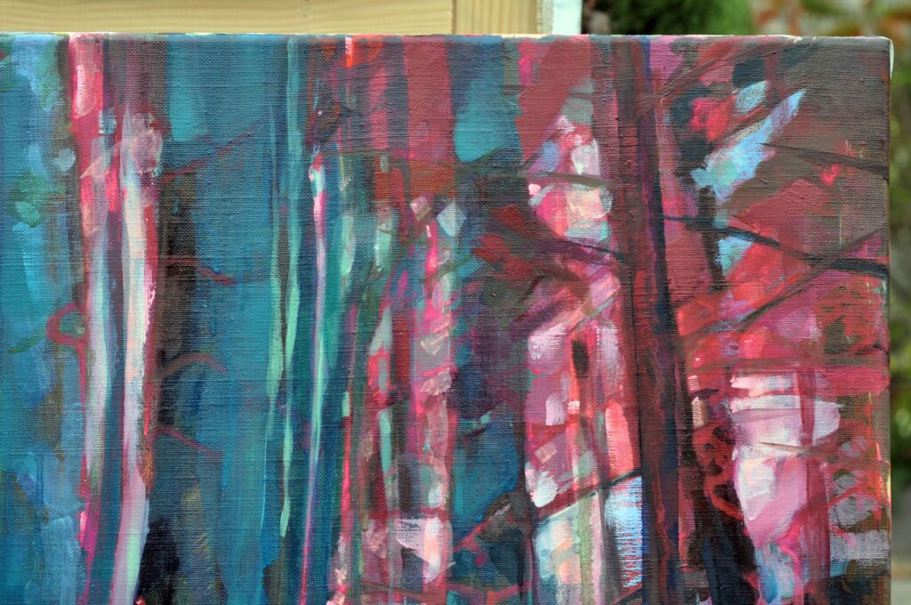 Forêt imaginaire Huile sur toile – 105 × 152 cm clothilde Lasserre 2025 copyright adagp paris