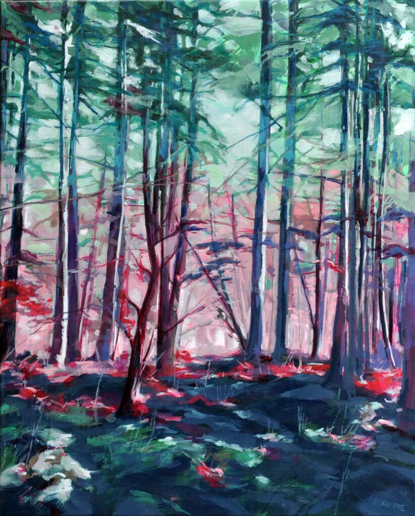 Entre deux lumières - 65x81 cm - Huile sur toile 2026 copyright clothilde Lasserre