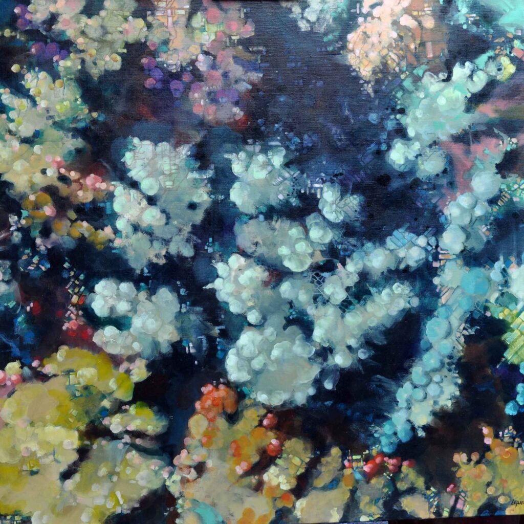 L'appel des cimes huile sur toile 140 140 clothilde lasserre 2026