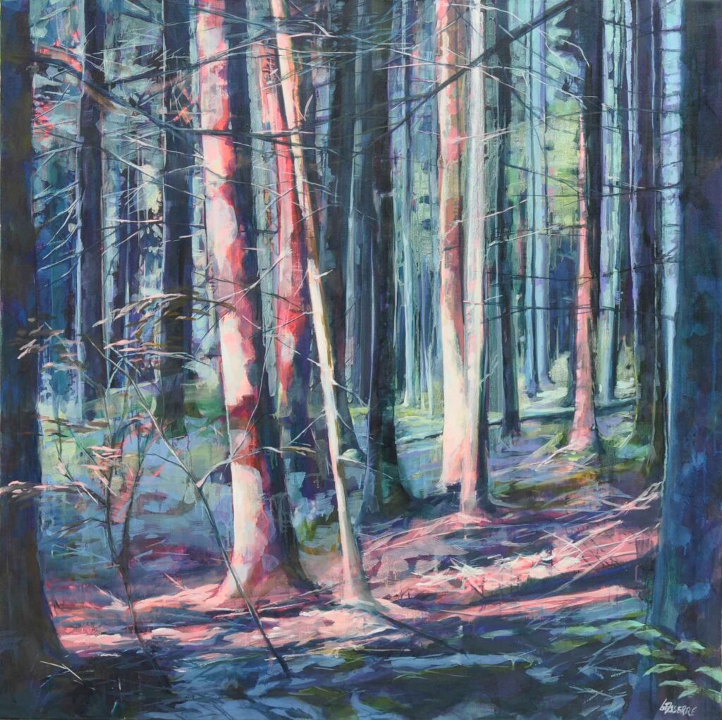 Mystère - Huile sur toile 120/120 cm Copyright clothilde Lasserre 2026